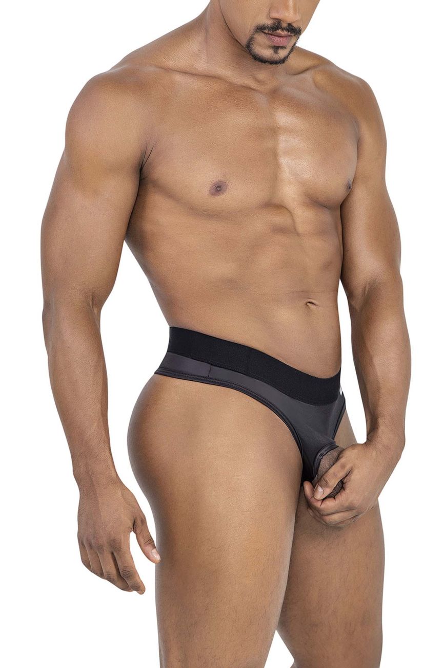 CandyMan Protuder Thongs - Black