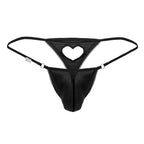 CandyMan Heart Thongs - Black