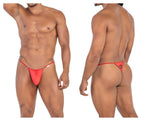 CandyMan Heart Cut-Out Thongs - Red