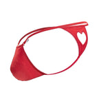CandyMan Heart Cut-Out Thongs - Red