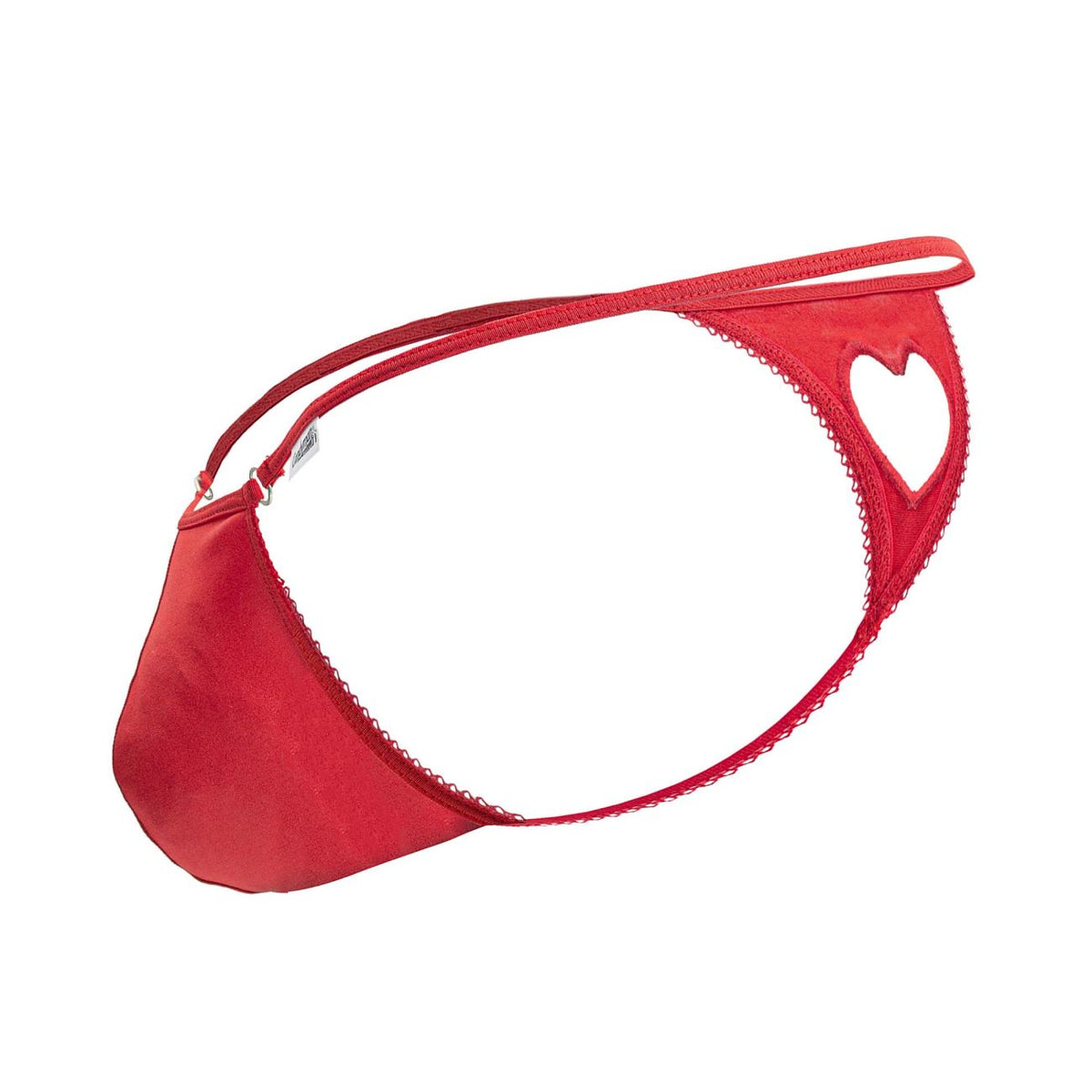 CandyMan Heart Cut-Out Thongs - Red