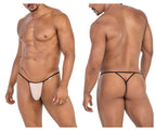 CandyMan Mesh G-String Thongs - Beige