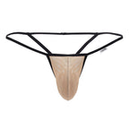 CandyMan Mesh G-String Thongs - Beige
