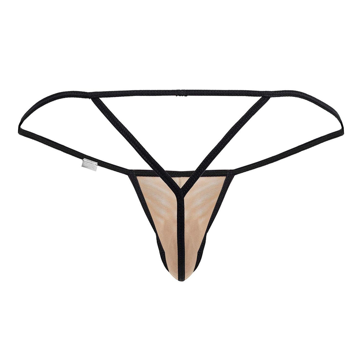 CandyMan Mesh G-String Thongs - Beige