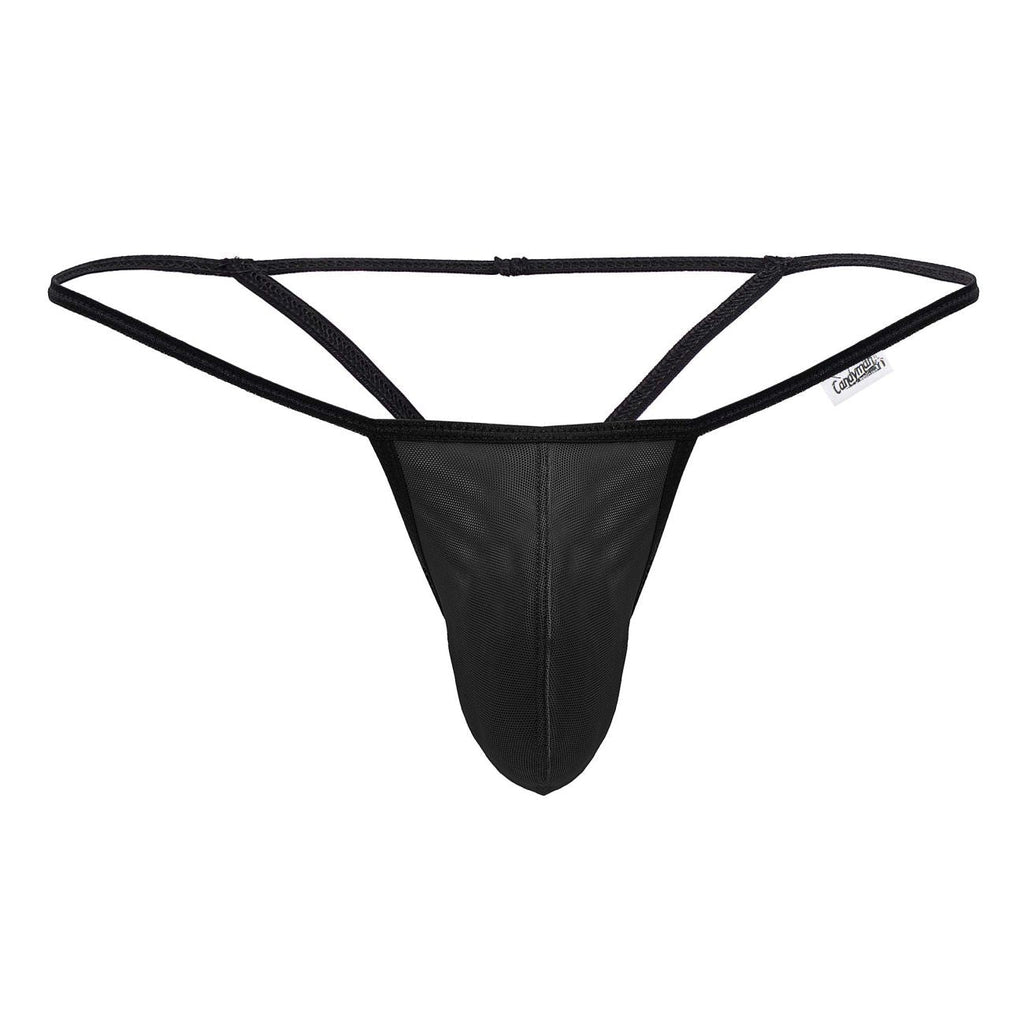 CandyMan Mesh G-String Thongs - Black