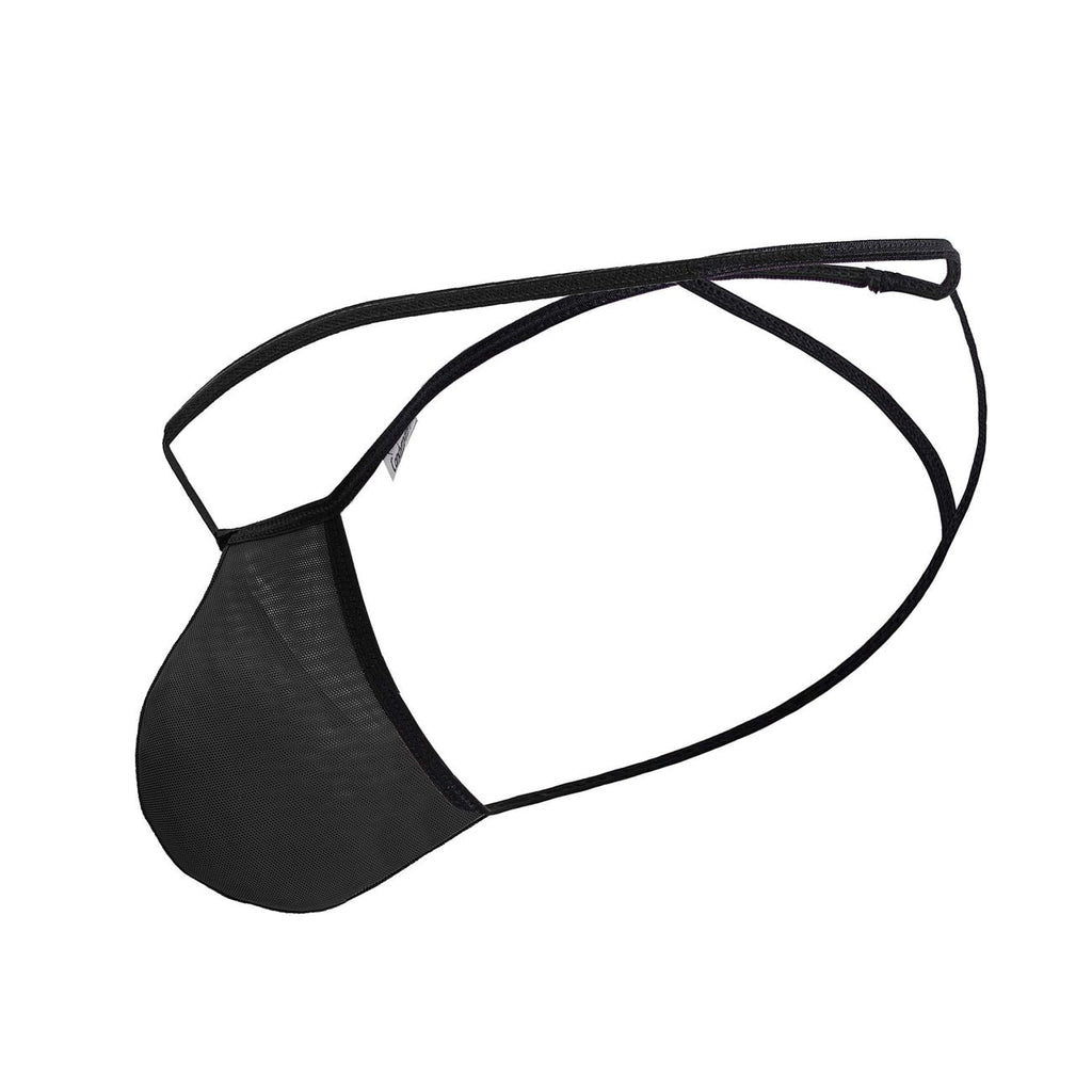 CandyMan Mesh G-String Thongs - Black