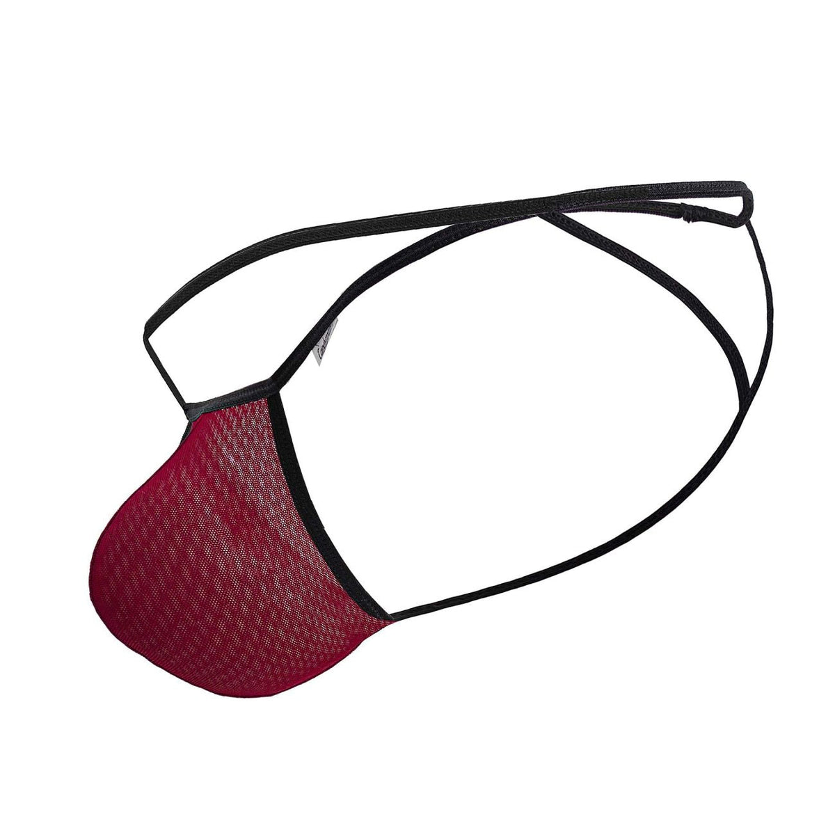 CandyMan Mesh G-String Thongs - Burgundy