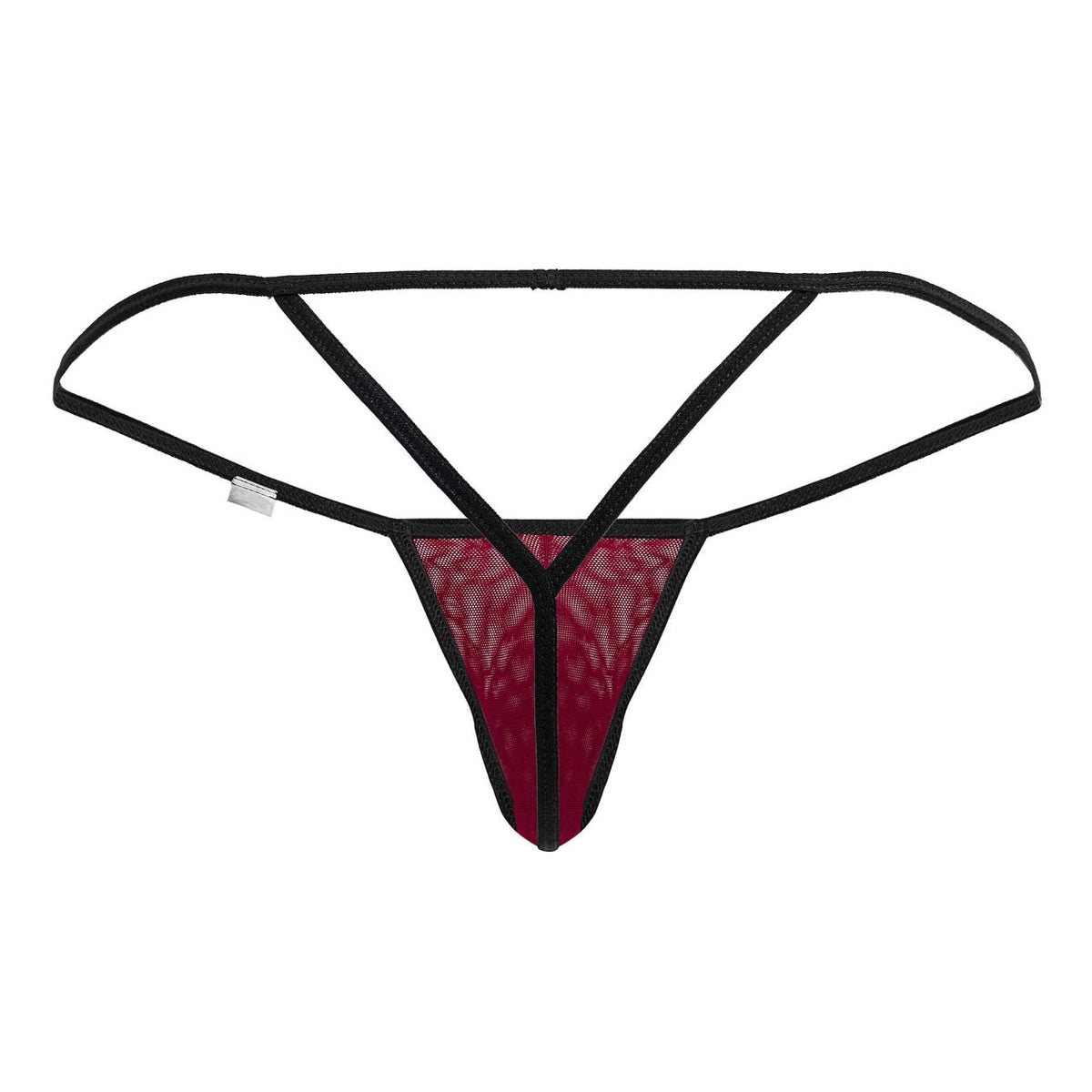 CandyMan Mesh G-String Thongs - Burgundy