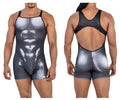 CandyMan Muscle Onesie Bodysuit - Black-White