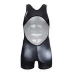 CandyMan Muscle Onesie Bodysuit - Black-White