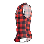 CandyMan Lumberjack Bodysuit - Red