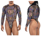 CandyMan Stained Glass Bodysuit - Black-Print