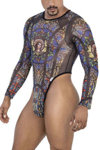 CandyMan Stained Glass Bodysuit - Black-Print