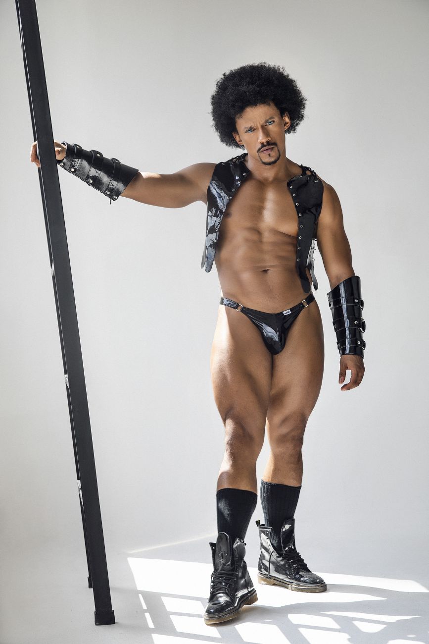 CandyMan Dom Thongs - Gloss Black