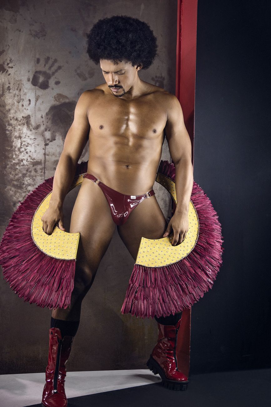 CandyMan Dom Thongs - Gloss Wine