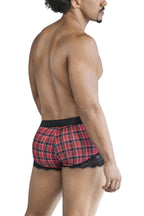 CandyMan Back to School Trunks - Red Plaid
