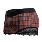 CandyMan Back to School Trunks - Red Plaid