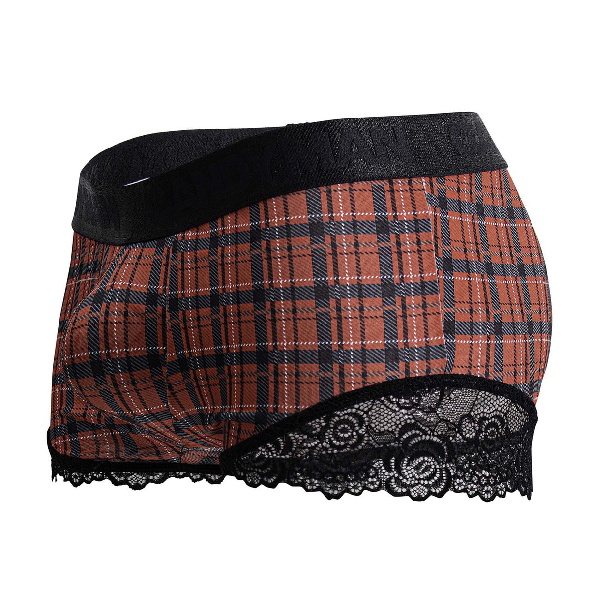 CandyMan Back to School Trunks - Red Plaid