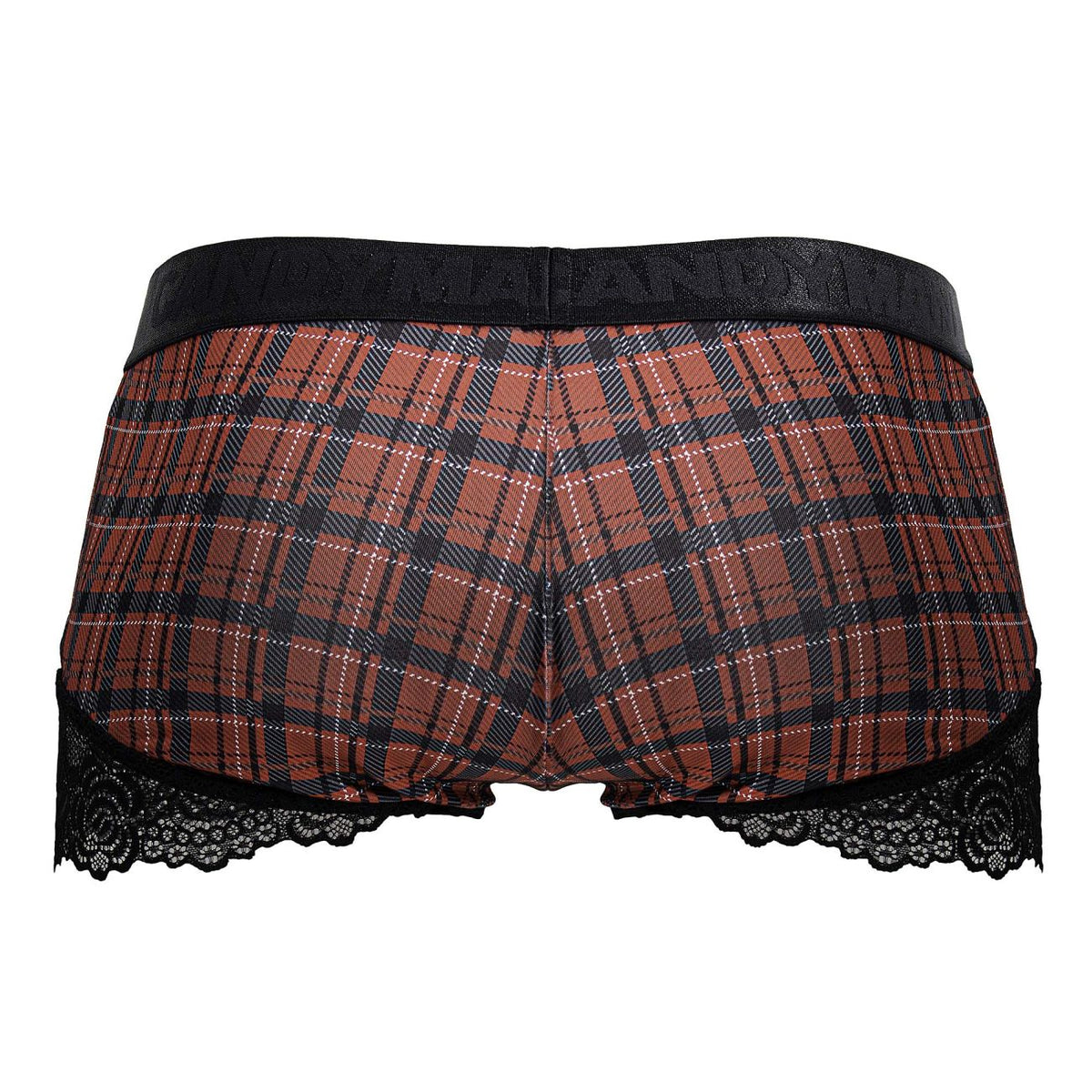 CandyMan Back to School Trunks - Red Plaid