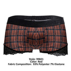 CandyMan Back to School Trunks - Red Plaid