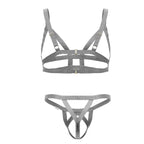 CandyMan Two Piece Outfit - Gray