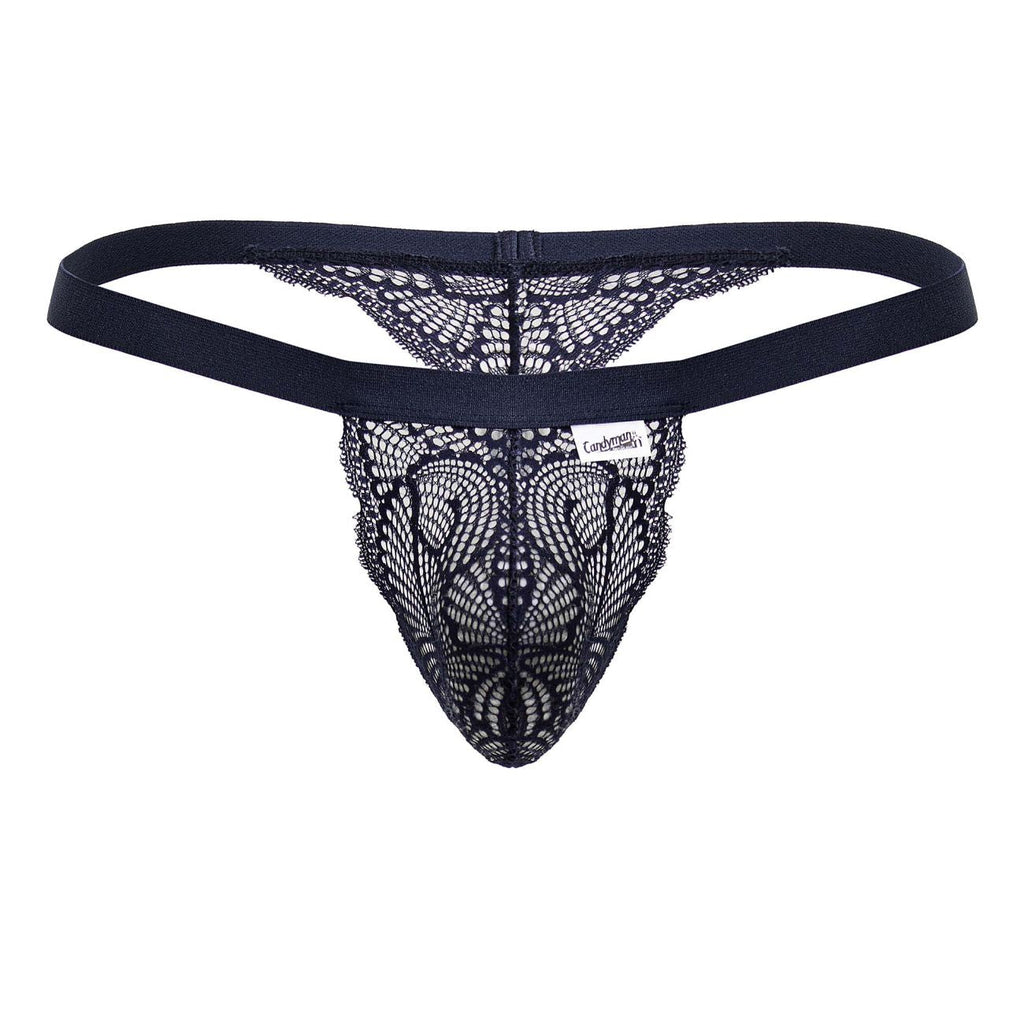 CandyMan Lace Thongs - Blue