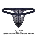 CandyMan Lace Thongs - Blue