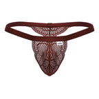 CandyMan Lace Thongs - Wine