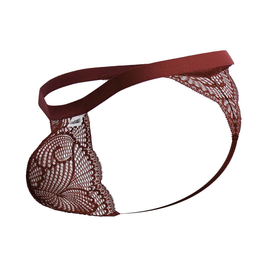 CandyMan Lace Thongs - Wine