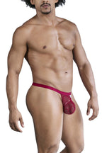 CandyMan Lace Thongs - Wine