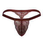 CandyMan Lace Thongs - Wine