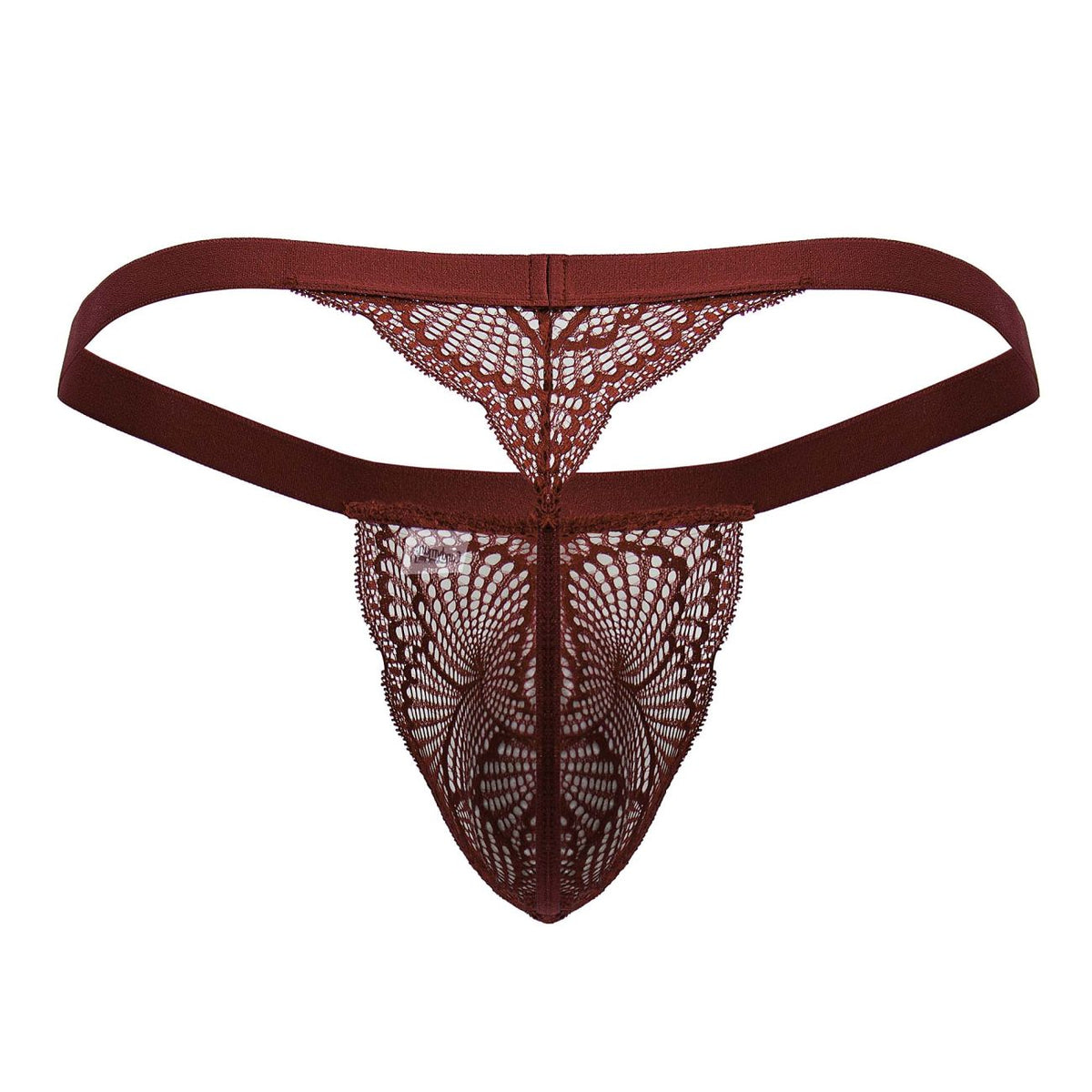 CandyMan Lace Thongs - Wine