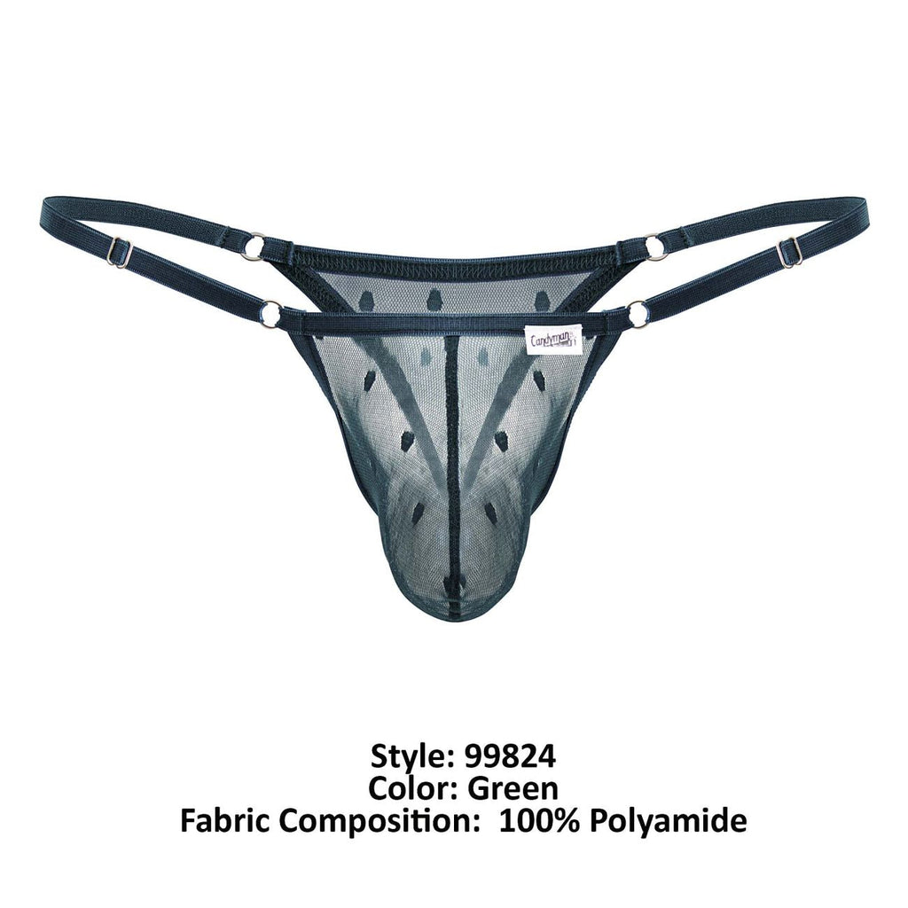 CandyMan Mesh Thongs - Green