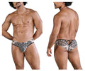 CandyMan Lace Briefs - Nude-Black