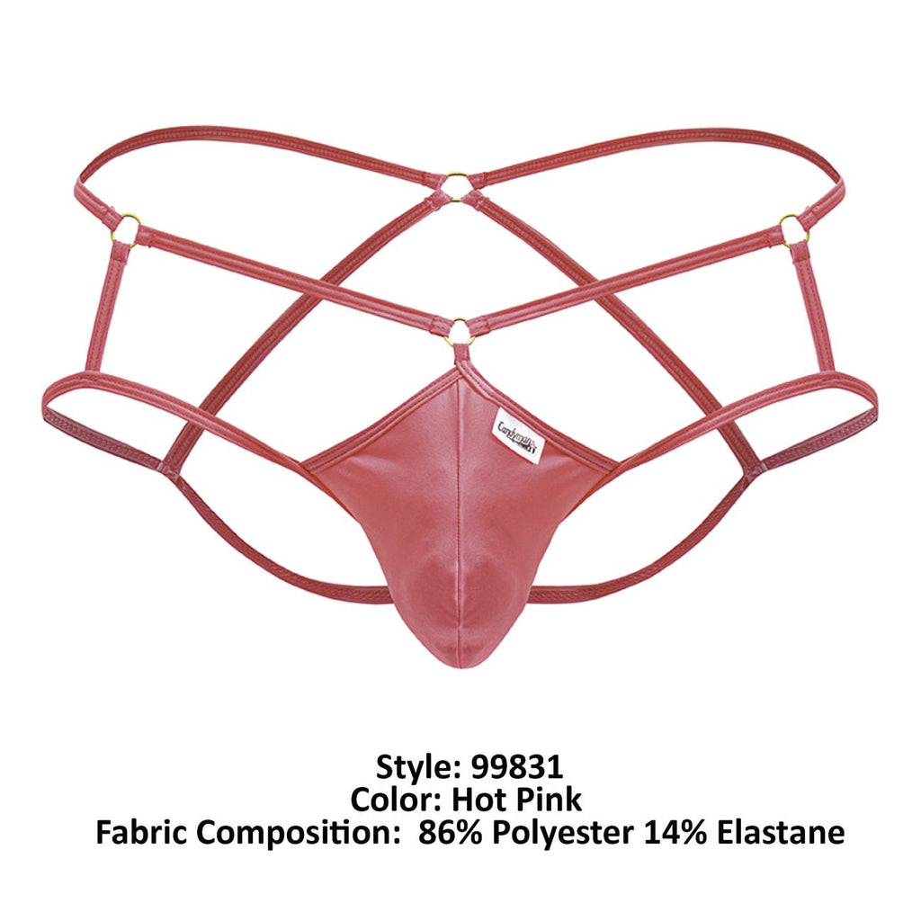 CandyMan Cage Jockstrap - Hot Pink