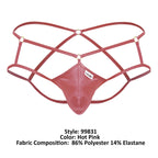 CandyMan Cage Jockstrap - Hot Pink