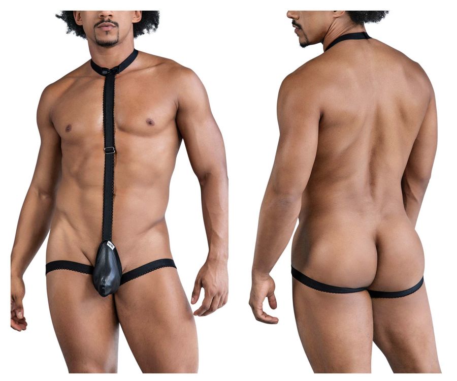 CandyMan Black Tie Thongs - Black