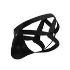 CandyMan Crisscross Thongs - Black