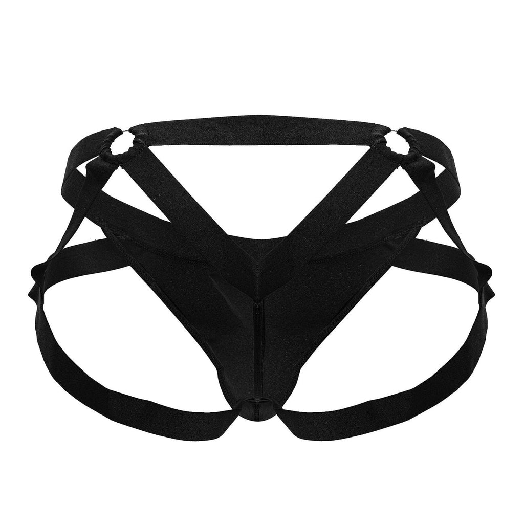 CandyMan Crisscross Thongs - Black