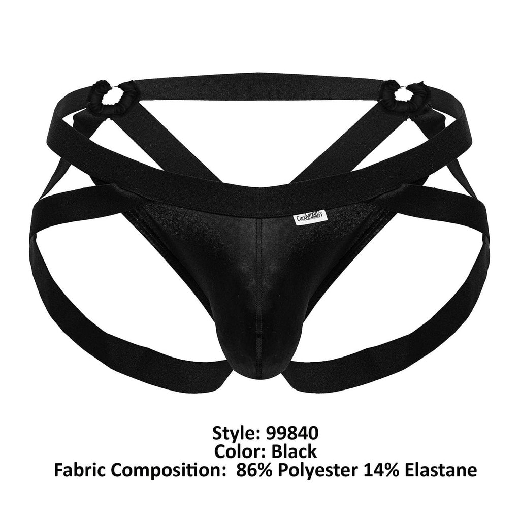 CandyMan Crisscross Thongs - Black