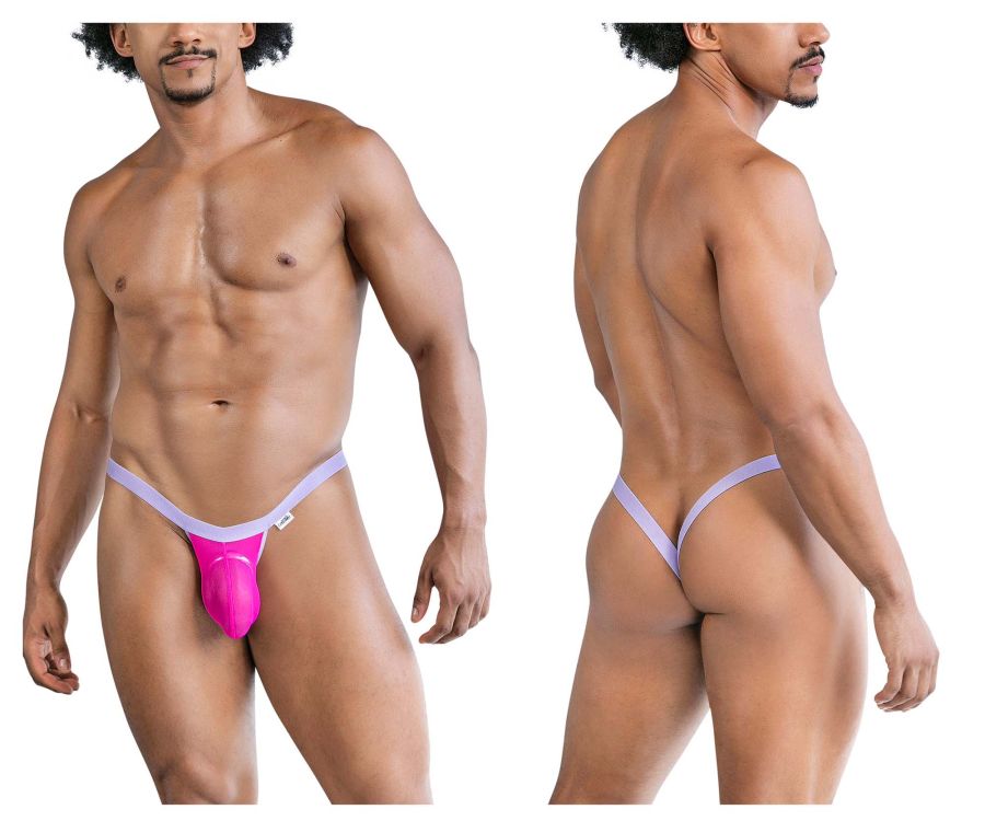 CandyMan Mesh Thongs - Hot Pink