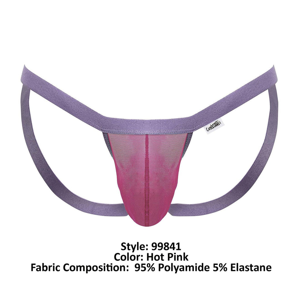 CandyMan Mesh Thongs - Hot Pink