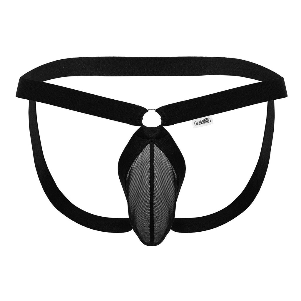 CandyMan Mesh Jockstrap - Black