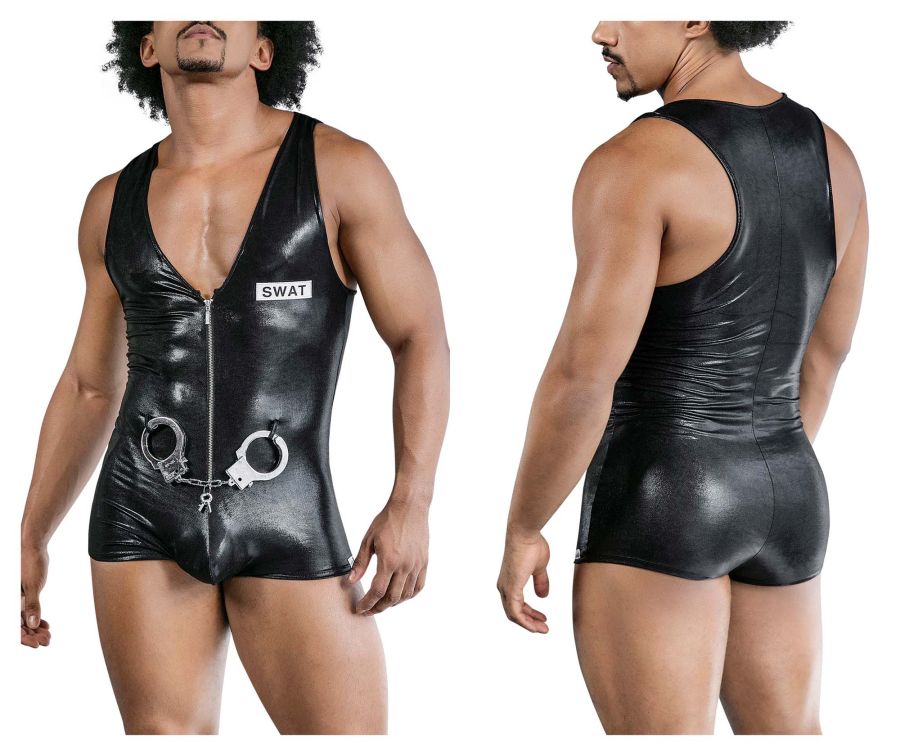 CandyMan Police Bodysuit - Black