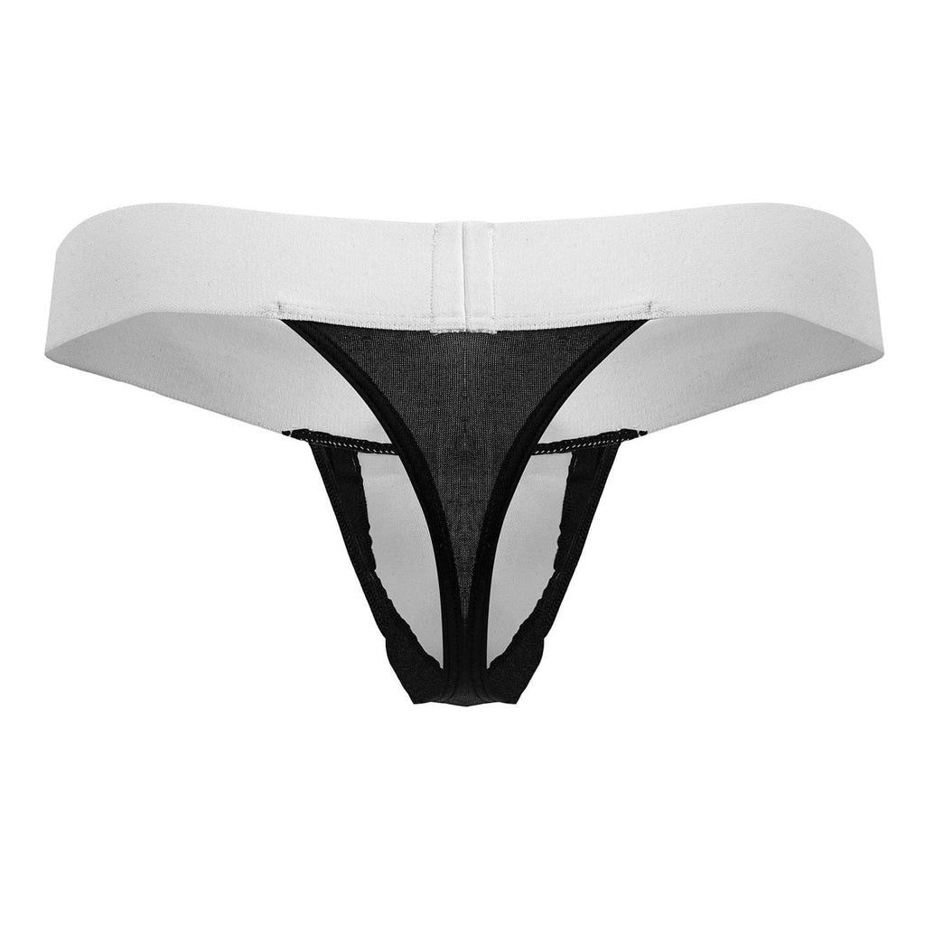 CandyMan Tuxedo Thongs - Black