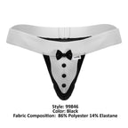 CandyMan Tuxedo Thongs - Black
