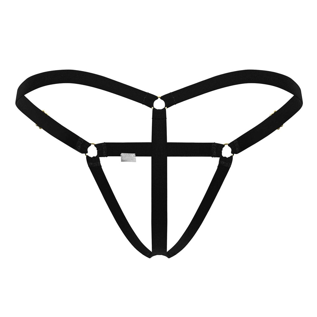 CandyMan Nudist Thongs - Black
