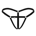 CandyMan Nudist Thongs - Black