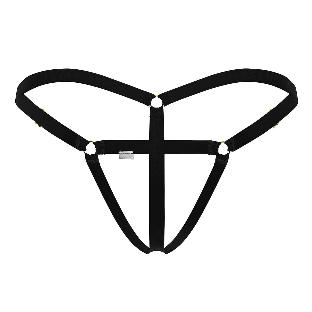 CandyMan Nudist Thongs - Black