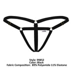 CandyMan Nudist Thongs - Black